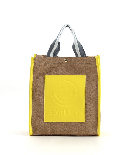 COOCO(クーコ)の「SMILEY テープハンドルリネン2WAYト-トバッグ(ハンドバッグ・レディース・ホワイト/シルバー/イエロー/グリーン/ブラック・FREE)」の21枚目の写真