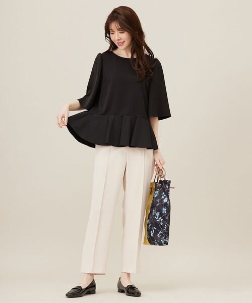 ANY SIS（エニィスィス）の「コンフォートイージーペプラム  ブラウス（シャツ/ブラウス・レディース・オレンジ系/ブラック系/ライトイエロー系/アイボリー系・2）」の19枚目の写真