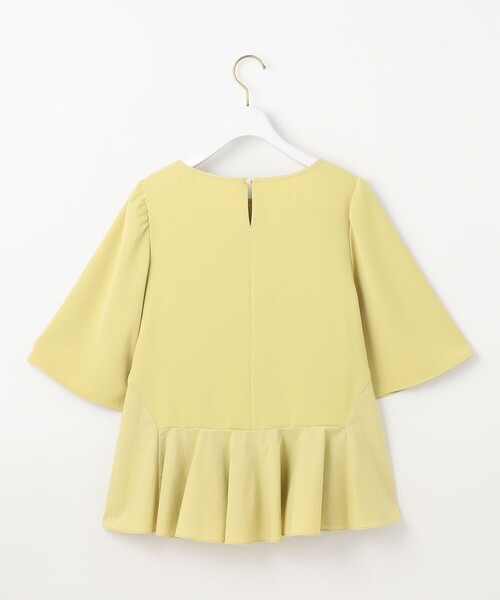 ANY SIS（エニィスィス）の「コンフォートイージーペプラム  ブラウス（シャツ/ブラウス・レディース・オレンジ系/ブラック系/ライトイエロー系/アイボリー系・2）」の9枚目の写真