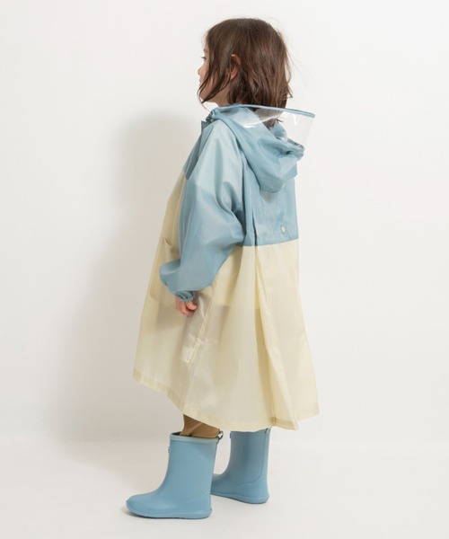 BRANSHES(ブランシェス)の「配色レインコート(レインコート/ポンチョ・キッズ・ネイビー/ピンク/ブルーグレー・S/M/L/XL)」の18枚目の写真