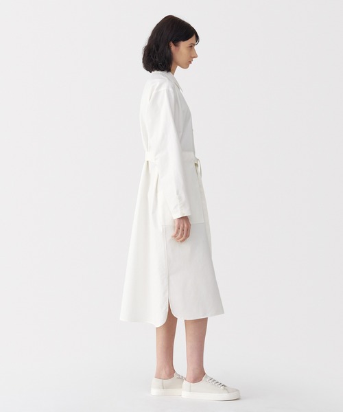 MUJI Labo(ムジラボ)の「〔MUJI Labo〕婦人 和紙混ツイルシャツワンピース(シャツワンピース・レディース・オフホワイト/ベージュ・S/XL/L/M)」の3枚目の写真