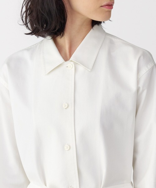 MUJI Labo(ムジラボ)の「〔MUJI Labo〕婦人 和紙混ツイルシャツワンピース(シャツワンピース・レディース・オフホワイト/ベージュ・S/XL/L/M)」の5枚目の写真