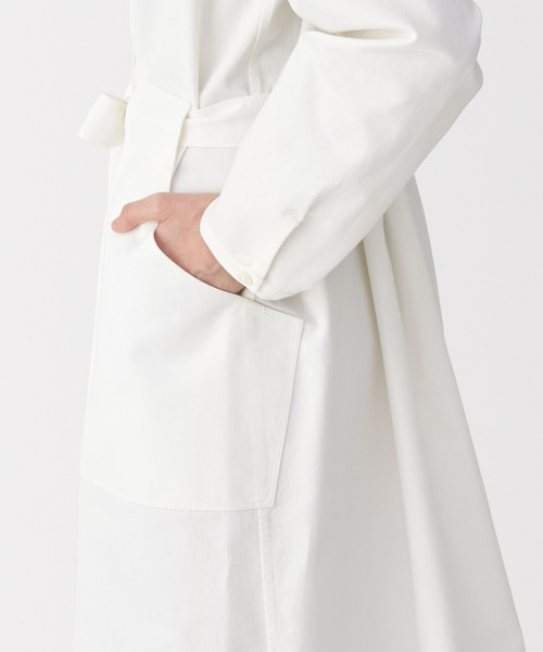 MUJI Labo(ムジラボ)の「〔MUJI Labo〕婦人 和紙混ツイルシャツワンピース(シャツワンピース・レディース・オフホワイト/ベージュ・S/XL/L/M)」の6枚目の写真