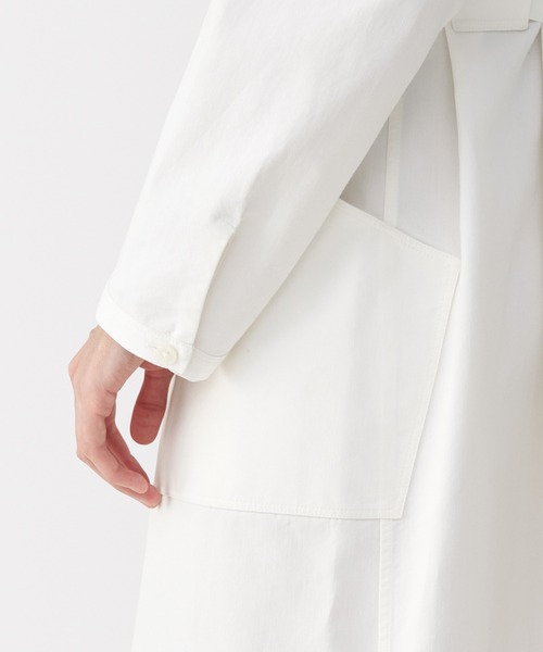 MUJI Labo(ムジラボ)の「〔MUJI Labo〕婦人 和紙混ツイルシャツワンピース(シャツワンピース・レディース・オフホワイト/ベージュ・S/XL/L/M)」の7枚目の写真