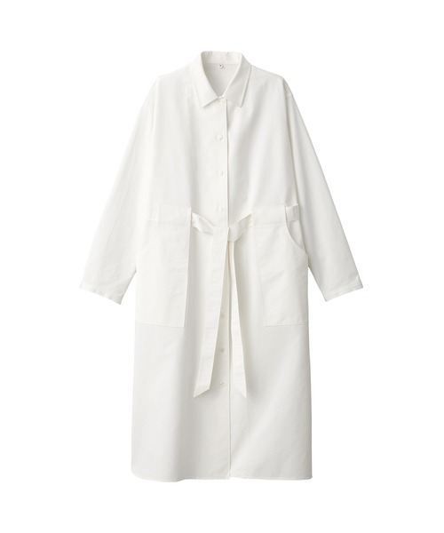 MUJI Labo(ムジラボ)の「〔MUJI Labo〕婦人 和紙混ツイルシャツワンピース(シャツワンピース・レディース・オフホワイト/ベージュ・S/XL/L/M)」の10枚目の写真