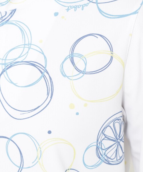 adabat（アダバット）の「UVカット/吸水速乾 バブルプリントハーフジッププルオーバー（Tシャツ/カットソー・レディース・サックスブルー系/ネイビー系・40/38/36/42）」の17枚目の写真