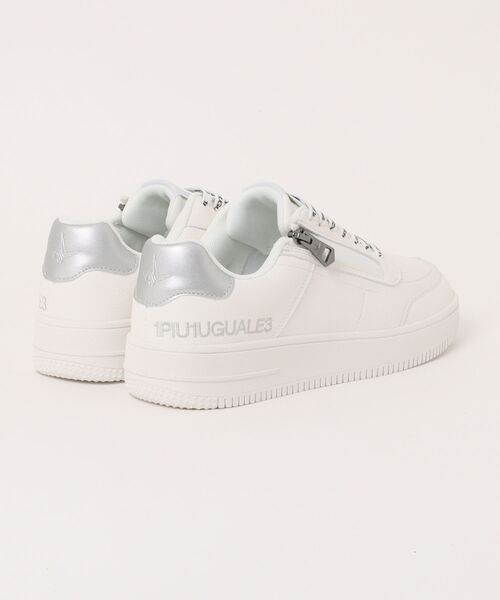 1piu1uguale3 RELAX（ウノピュウノウグァーレトレリラックス）の「【1PIU1UGUALE3 RELAX/ウノピゥウノウグァーレトレ リラックス/別注】ミニロゴロースニーカー（スニーカー・メンズ・ホワイト・MEDIUM/LARGE）」の2枚目の写真