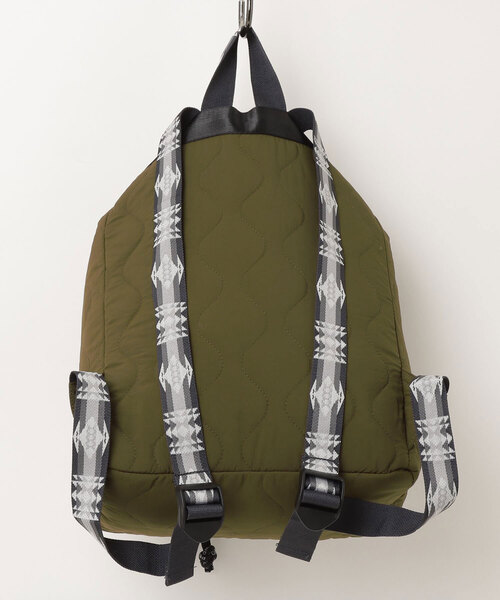 PENDLETON（ペンドルトン）の「【PE2】【PENDLETON/ペンドルトン】QUILTING KNAPSACK キルティング ナップサック（バックパック/リュック・レディース・ブラック/オリーブドラブ・FREE）」の21枚目の写真