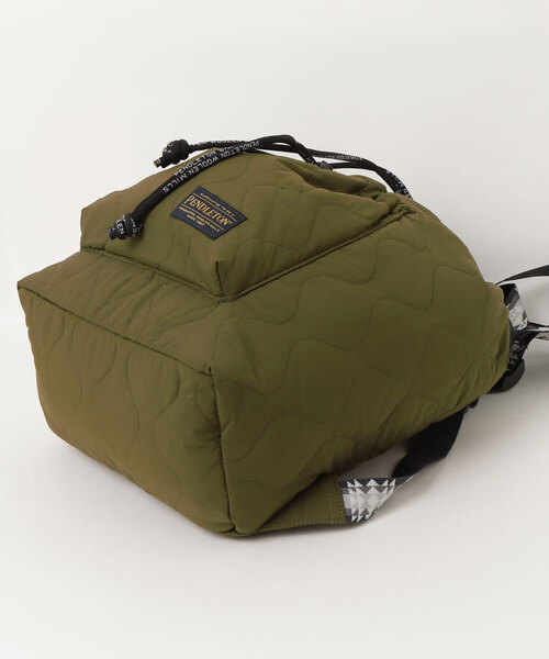 PENDLETON（ペンドルトン）の「【PE2】【PENDLETON/ペンドルトン】QUILTING KNAPSACK キルティング ナップサック（バックパック/リュック・レディース・ブラック/オリーブドラブ・FREE）」の22枚目の写真