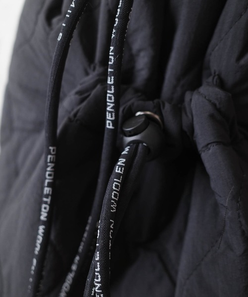 PENDLETON（ペンドルトン）の「【PE2】【PENDLETON/ペンドルトン】QUILTING KNAPSACK キルティング ナップサック（バックパック/リュック・レディース・ブラック/オリーブドラブ・FREE）」の8枚目の写真