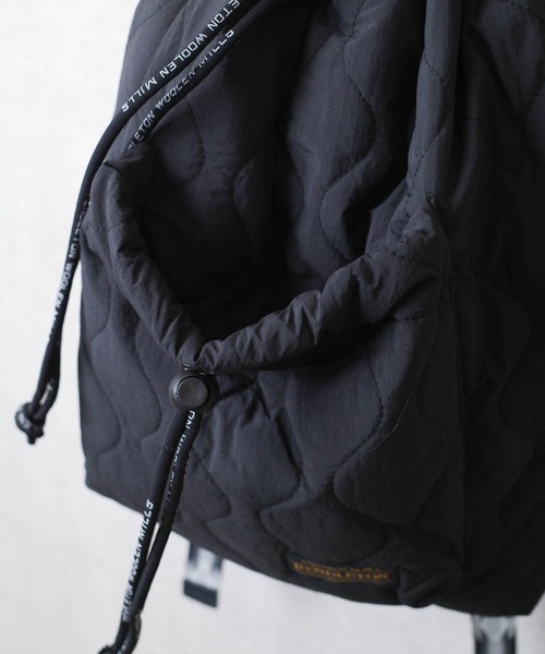 PENDLETON（ペンドルトン）の「【PE2】【PENDLETON/ペンドルトン】QUILTING KNAPSACK キルティング ナップサック（バックパック/リュック・レディース・ブラック/オリーブドラブ・FREE）」の11枚目の写真