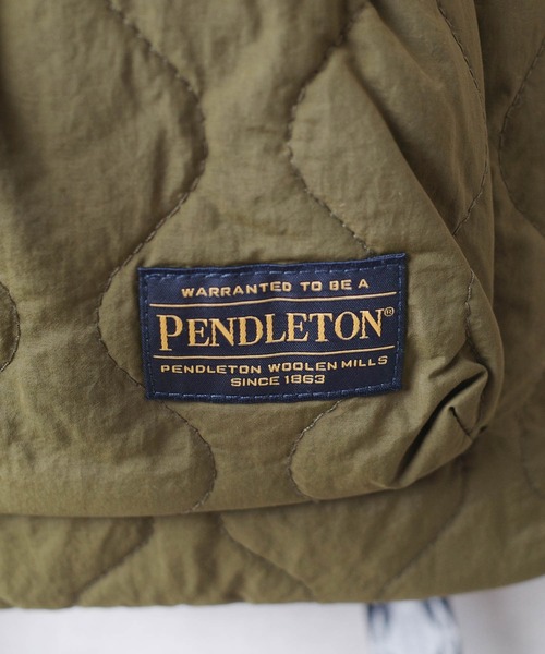 PENDLETON（ペンドルトン）の「【PE2】【PENDLETON/ペンドルトン】QUILTING KNAPSACK キルティング ナップサック（バックパック/リュック・レディース・ブラック/オリーブドラブ・FREE）」の16枚目の写真