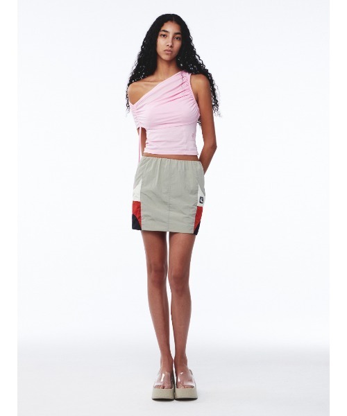 Kijun/キジュン Shirring One Shoulder Top ワンショルダー