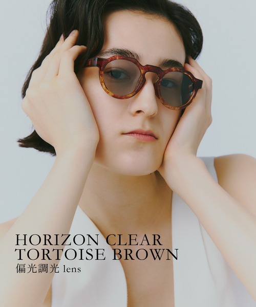 jugaad14】HORIZON CLEAR tortoise brown（サングラス