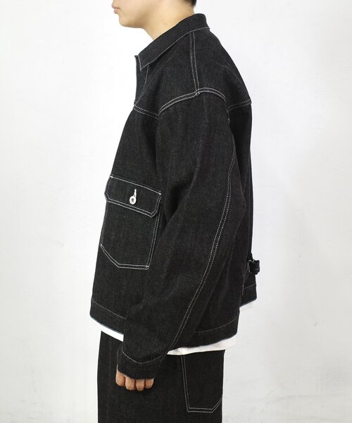 新品タグ付き⭐︎Dolce. ブラック オケージョン　ジャケット　ブラックS SOMETHING デニムジャケット|SOMETHING|サムシング