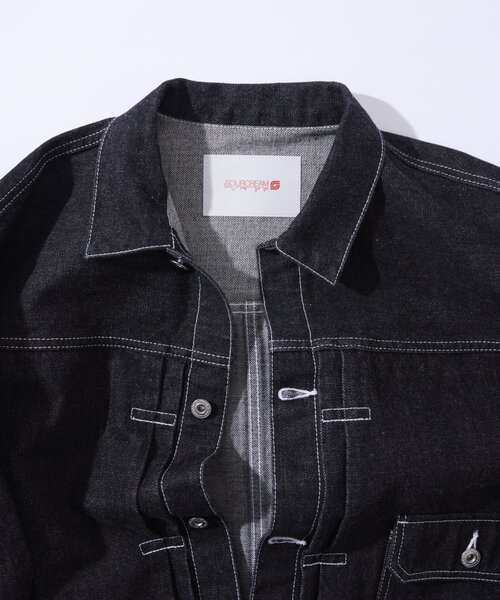 Sourcream（サワークリーム）の「【Sourcream/サワークリーム】ブラックデニムジャケット / 日本製（デニムジャケット・レディース・ブラック・FREE）」の10枚目の写真