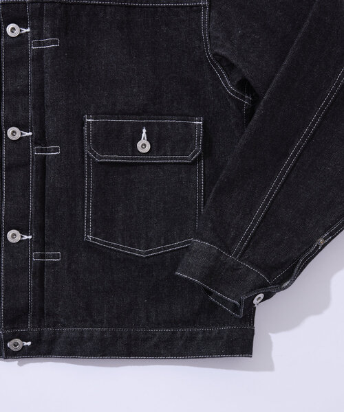 Sourcream（サワークリーム）の「【Sourcream/サワークリーム】ブラックデニムジャケット / 日本製（デニムジャケット・レディース・ブラック・FREE）」の11枚目の写真