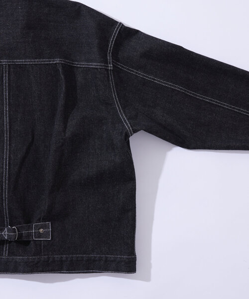 Sourcream（サワークリーム）の「【Sourcream/サワークリーム】ブラックデニムジャケット / 日本製（デニムジャケット・レディース・ブラック・FREE）」の12枚目の写真
