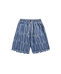 U:UME（ユーム）の「Feather Emboss Denim Short Pants（デニムパンツ）」
