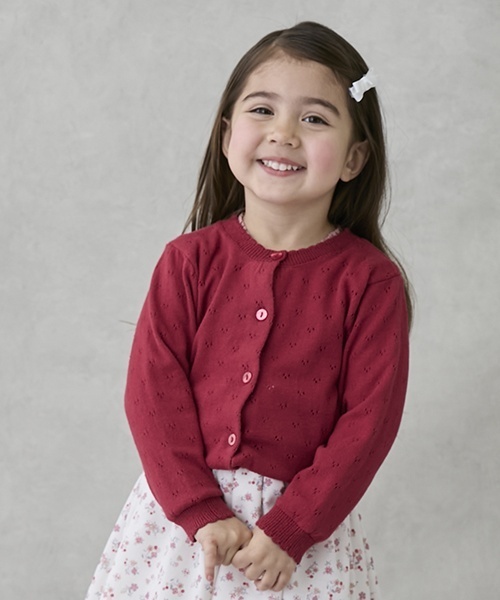 petit main（プティマイン）の「リボンヘアクリップ2P（バレッタ/ヘアクリップ・キッズ・アイボリー/サックスブルー/レッド/ピンク/ネイビー・F）」の9枚目の写真