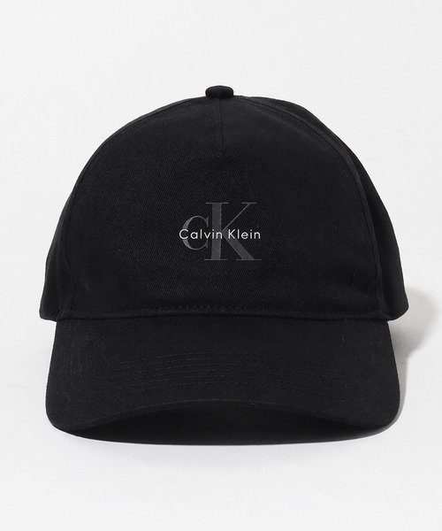 Calvin Klein(カルバン・クライン)の「【Calvin Klein/カルバンクライン】MONOLOGO PRINTED BASEBALL CAP/コットンツイル ロゴキャップ(キャップ・メンズ・ホワイト/ブラック・ONE SIZE)」の3枚目の写真