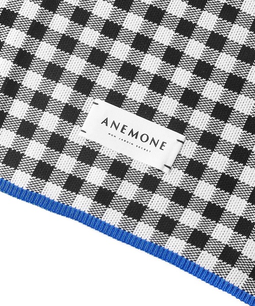 ANEMONE（アネモネ）の「ギンガムチェックニットバッグ（トートバッグ・レディース・レッド/グリーン/オレンジ/クリアブルー/ブラック・FREE）」の13枚目の写真