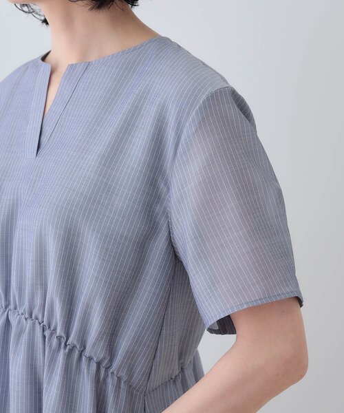 INDIVI（インディヴィ）の「【洗える／エアリー】ハイウエストワンピース（ワンピース・レディース・ネイビー系2/ネイビー系3/ブラウン系その他5/ブルーグリーン/ベージュ系その他5・40/38/36/19/15 /13/05/03）」の15枚目の写真