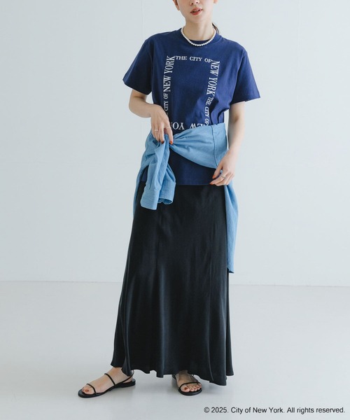 GOOD ROCK SPEED（グッドロックスピード）の「GOOD ROCK SPEED　NYC T-SHIRTS（Tシャツ/カットソー・レディース・ホワイト/ネイビー・FREE）」の5枚目の写真