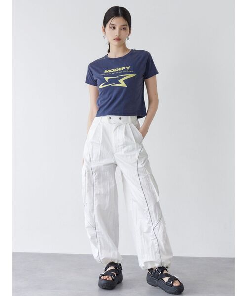 MURUA（ムルーア）の「ラインカーゴパンツ（カーゴパンツ）」 - WEAR