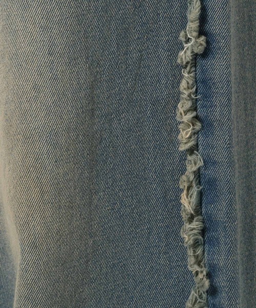 HARE(ハレ)の「クロスフリンジデニムパンツ(HARE)(デニムパンツ・メンズ・ブルー/グレー/ブラック・SMALL/MEDIUM)」の14枚目の写真