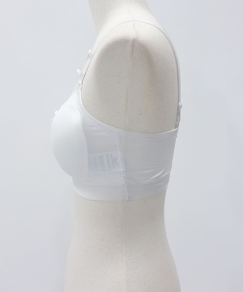 Diable baiser(ディアブルベーゼ)の「【4Lー6L】リボンデザインパット入りキャミトップス(キャミソール・レディース・ブラック/ホワイト・6L/5L/4L)」の6枚目の写真