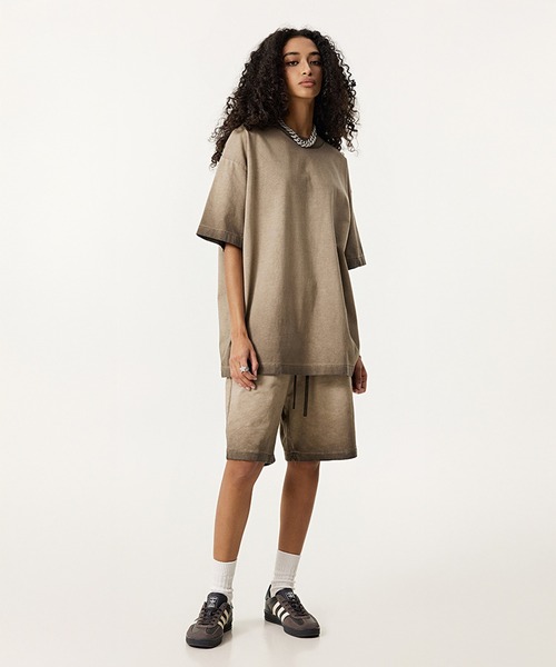 CORPUS TOKYO(コーパス トーキョー)の「【セットアップ対応】ヴィンテージウォッシュドTシャツ(Tシャツ/カットソー・メンズ・グレー/ダークブラウン/ブラック/ライトベージュ・3/1/2)」の19枚目の写真