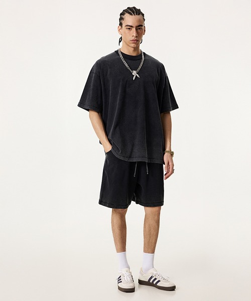 CORPUS TOKYO(コーパス トーキョー)の「【セットアップ対応】ヴィンテージウォッシュドTシャツ(Tシャツ/カットソー・メンズ・グレー/ダークブラウン/ブラック/ライトベージュ・3/1/2)」の11枚目の写真