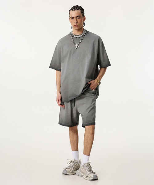 CORPUS TOKYO(コーパス トーキョー)の「【セットアップ対応】ヴィンテージウォッシュドTシャツ(Tシャツ/カットソー・メンズ・グレー/ダークブラウン/ブラック/ライトベージュ・3/1/2)」の15枚目の写真