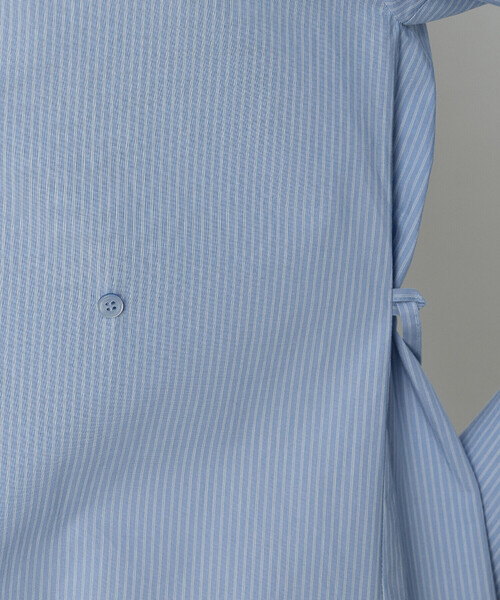 COMME CA（コムサ）の「コットンポプリンストライプ シャツワンピース（シャツワンピース・レディース・サックスブルー/ライトグレー・9号）」の12枚目の写真