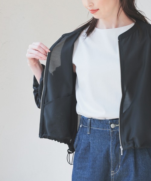 ￥新色登場！／シアーシャツブルゾン pick up》 . . . Gジャン風シアーシャツブルゾン IN／BU ￥8,500