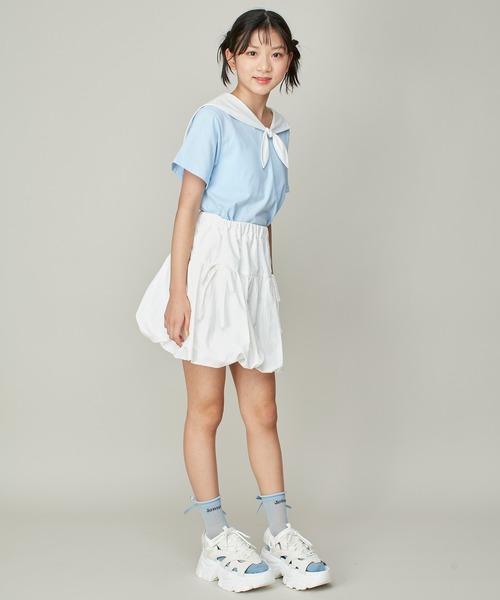 tシャツ パイピングバイカラー配色JK レディース deux amour tシャツ パイピングバイカラー配色JK レディース