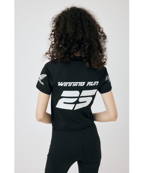 MOUSSY(マウジー)の「HONDA RACING TINY Tシャツ(Tシャツ/カットソー・レディース・ブラック/オフホワイト・FREE)」の6枚目の写真