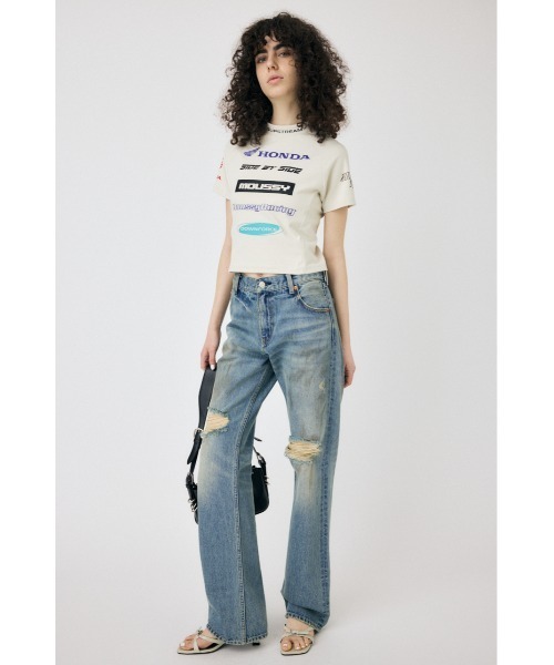 tシャツ HONDA RACING TINY Tシャツ レディース HONDA RACING TINY Tシャツ（Tシャツ/カットソー）｜MOUSSY