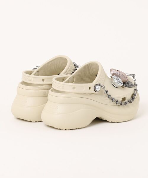 クロックス ベイ レベル ローズ クロッグ ジビッツ付き +6cm厚底 クロックス ベイ レベル ローズ クロッグ ジビッツ付き +6cm厚底