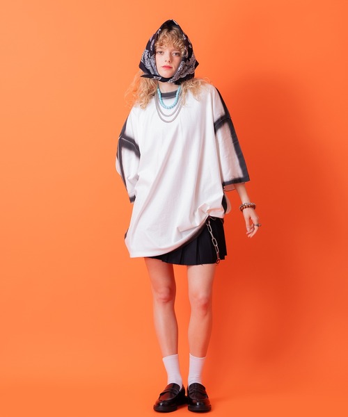 an meets zakka（アンミツザッカ）の「an meets zakka マーブルカラーパールネックレス(40cm)（ネックレス・レディース・ライトブルー/パープル/ブルー/オレンジ/イエロー/ピンク・ONESIZE）」の11枚目の写真