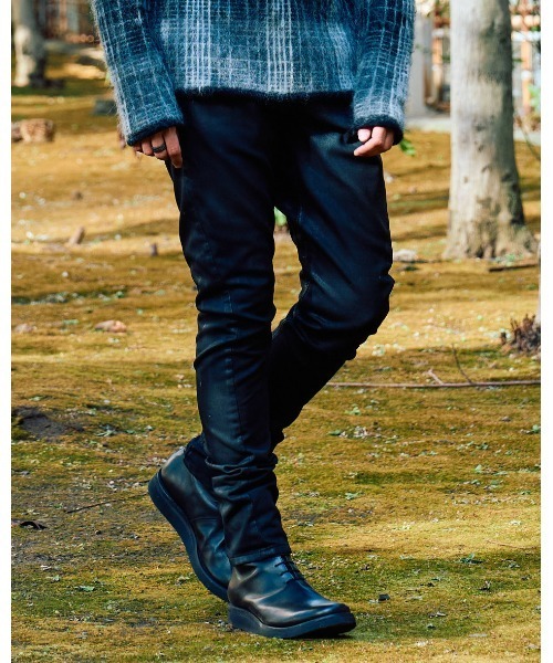 定価3万wjk stretch 2-silhouette check パンツ S