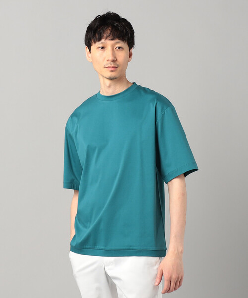 COMME CA MEN（コムサメン）の「和歌山編み コットンスムース クルーTシャツ（Tシャツ/カットソー・メンズ・ブラック/グリーン/ホワイト・L/M）」の3枚目の写真