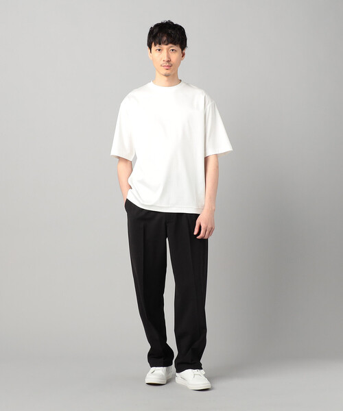 COMME CA MEN（コムサメン）の「和歌山編み コットンスムース クルーTシャツ（Tシャツ/カットソー・メンズ・ブラック/グリーン/ホワイト・L/M）」の4枚目の写真