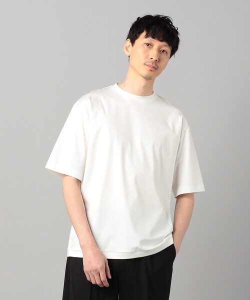 COMME CA MEN（コムサメン）の「和歌山編み コットンスムース クルーTシャツ（Tシャツ/カットソー・メンズ・ブラック/グリーン/ホワイト・L/M）」の8枚目の写真