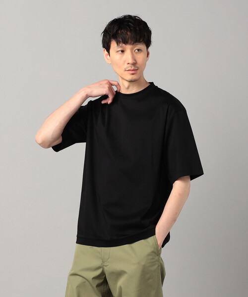 COMME CA MEN（コムサメン）の「和歌山編み コットンスムース クルーTシャツ（Tシャツ/カットソー・メンズ・ブラック/グリーン/ホワイト・L/M）」の12枚目の写真