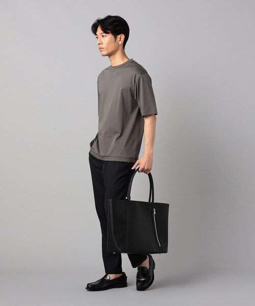 COMME CA MEN（コムサメン）の「和歌山編み コットンスムース クルーTシャツ（Tシャツ/カットソー・メンズ・ブラック/グリーン/ホワイト・L/M）」の14枚目の写真