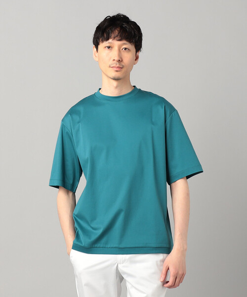 COMME CA MEN（コムサメン）の「和歌山編み コットンスムース クルーTシャツ（Tシャツ/カットソー・メンズ・ブラック/グリーン/ホワイト・L/M）」の21枚目の写真