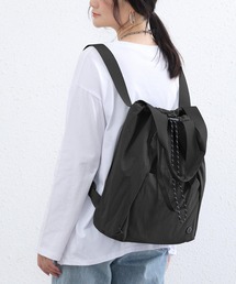 Cinderella（シンデレラ）の「トートバッグ リュック レディース 巾着 ファスナー A4 ナイロンバッグ エコバッグ ショルダーバッグ 手提げバッグ 仕切りトートバッグ ビジネスバッグ オフィス エコバッグ かわいい おしゃれ シンプル 無地 20代 30代 40代 50代 60代 黒（トートバッグ）」