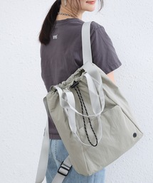 Cinderella（シンデレラ）の「トートバッグ リュック レディース 巾着 ファスナー A4 ナイロンバッグ エコバッグ ショルダーバッグ 手提げバッグ 仕切りトートバッグ ビジネスバッグ オフィス エコバッグ かわいい おしゃれ シンプル 無地 20代 30代 40代 50代 60代 黒（トートバッグ）」